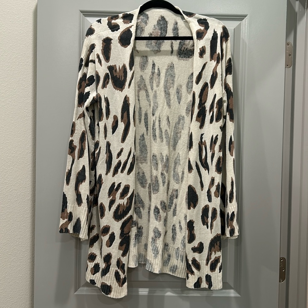 Leopard print cardigan